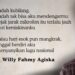 Puisi-puisi Willy Fahmy Agiska  |  Alerta