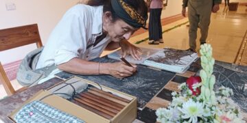 Comeon Komatsu, Seniman Jepang yang Pamerkan Karya Seni Woodblock Print di ARMA Art Veranda