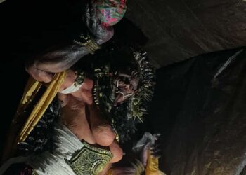 Ogoh-ogoh “Ulian Manuse” di Kubutambahan, Tentang Ulah Manusia, Dibuat dari Limbah Plastik