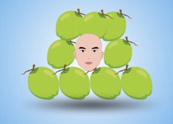 Kelapa, Kepala, Warna dan Permainan Makelar