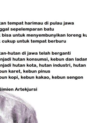 Puisi-puisi Gimien Artekjursi | Tentang Harimau Jawa