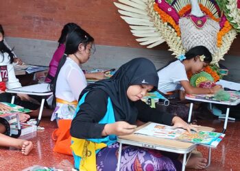 Kemandirian Anak-anak SD dalam Lomba Mewarnai Gambar di Pesta Kesenian Bali 2025