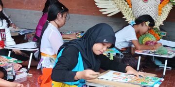 Kemandirian Anak-anak SD dalam Lomba Mewarnai Gambar di Pesta Kesenian Bali 2025