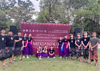 “Megandu” Permainan Tradisional Anak-anak Petani Tabanan di Jantra Tradisional Bali 2025