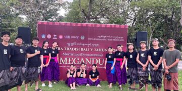 “Megandu” Permainan Tradisional Anak-anak Petani Tabanan di Jantra Tradisional Bali 2025