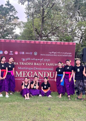 “Megandu” Permainan Tradisional Anak-anak Petani Tabanan di Jantra Tradisional Bali 2025
