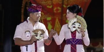 Kreasi Kain Perca pada Lomba Fashion Desain Tenun Buleleng Bertajuk “Ethno Glam” di Buleleng Festival 2025