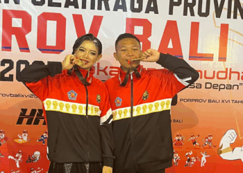 Dimas dan Gendys, Kekompakan yang Sempurna Menghasilkan Medali Emas Cabor Dance Sport pada Porprov Bali 2025