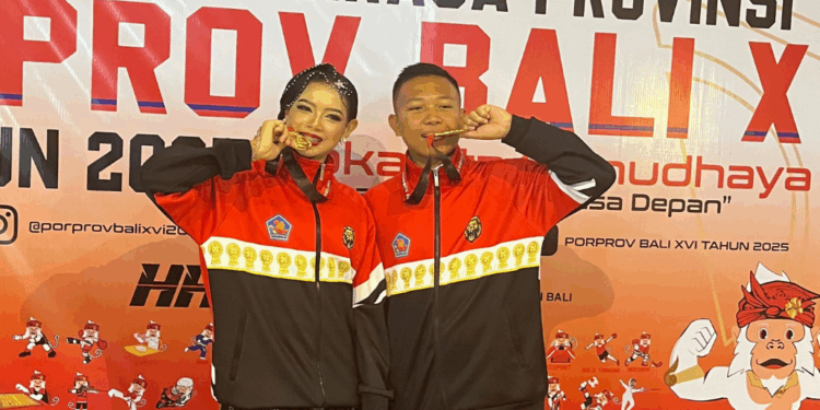 Dimas dan Gendys, Kekompakan yang Sempurna Menghasilkan Medali Emas Cabor Dance Sport pada Porprov Bali 2025