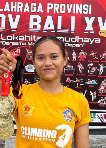 Awalnya Panjat Tebing Diajak Teman, Kini Made Maylia Sumbang Lima Emas untuk Buleleng di Porprov Bali 2025