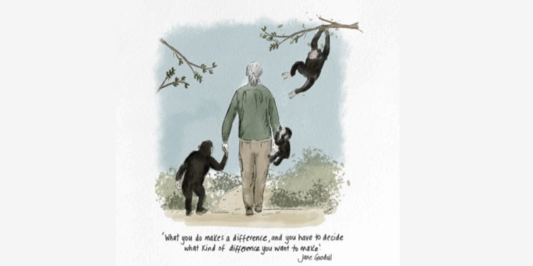 Tribute to Jane Goodall: Merayakan Warisan Kemanusiaan, Kehidupan, dan Kesadaran, Perspektif David Hawkins dan Guruji Anand Krishna