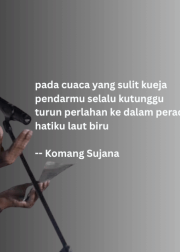 Puisi-puisi Komang Sujana | Senja Lindap Begitu Saja