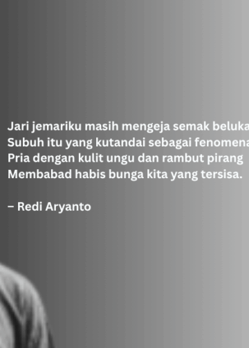 Puisi-Puisi Redi Aryanto | Penyusup di Taman Kita