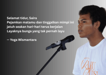 Puisi-puisi Yoga Wismantara | Selamat tidur, Saira