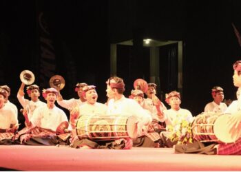 Banjar Peninjoan Batuan dalam Lomba Baleganjur Ngarap di Desa Batuan: Bangun Regenerasi, Harmonisasi Pawongan