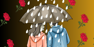 Hujan, Payung, dan Sekuntum Mawar Berduri | Cerpen Khairul A. El Maliky