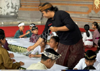 ‘Malajah Sambil Mapalianan’ di Bulan Bahasa Bali 2026: Anak-anak Ceria Belajar dan Bermain