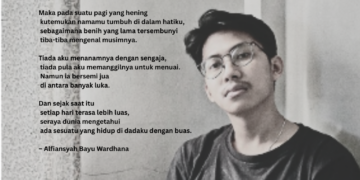 Puisi-puisi Alfiansyah Bayu Wardhana | Taman yang Diam-diam Bersemi