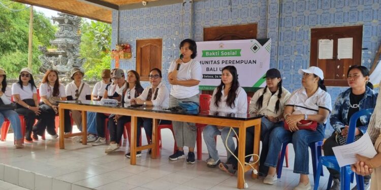 Pascabencana Banjir Bandang, Komunitas Perempuan Bali Utara Lakukan Bakti Sosial di Dusun Alas Arum, Seririt