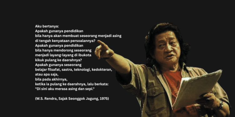 Membaca Kembali W.S. Rendra di Tengah Wacana Penutupan Prodi