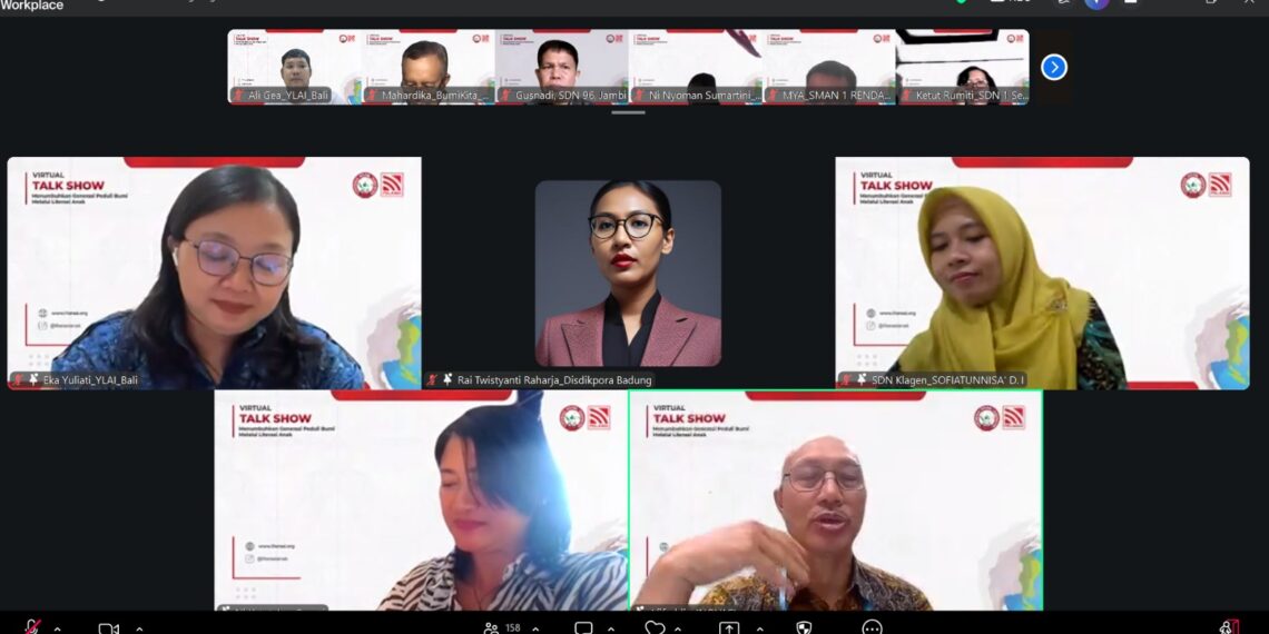 Talkshow Virtual YLAI dan Penerbit Pelangi: Literasi Lingkungan Anak, Peduli Bumi Sejak Dini