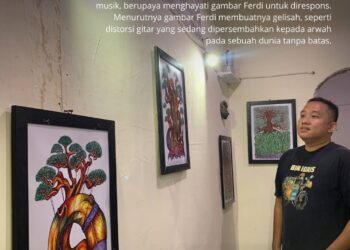 Perhelatan Perupa dan Penyair: Pekan Kedua Pameran “Dialog Ferdi dan Opus Sastra”
