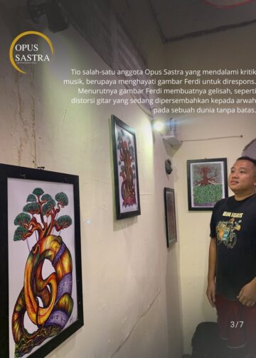 Perhelatan Perupa dan Penyair: Pekan Kedua Pameran “Dialog Ferdi dan Opus Sastra”