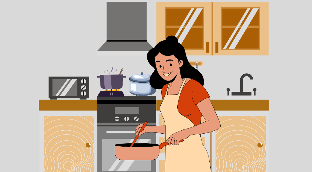 Ibu Memasak di Kota
