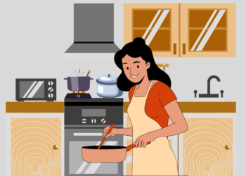 Ibu Memasak di Kota