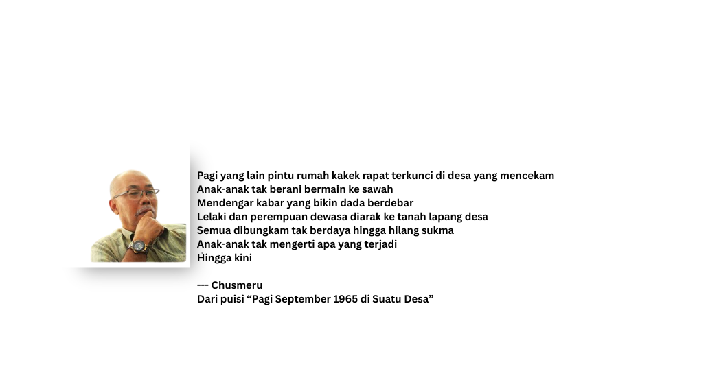 Puisi-Puisi Chusmeru | Pagi September 1965 di Suatu Desa