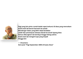 Puisi-Puisi Chusmeru | Pagi September 1965 di Suatu Desa