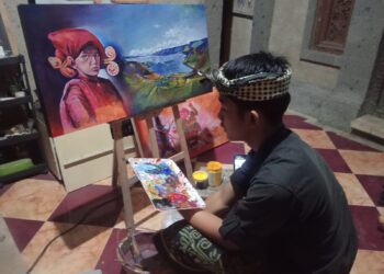 Dua Pelajar Tabanan Diundang Kurator Tampil dalam Pameran Seni Rupa Remaja “Danau Toba: Manusia & Alam”