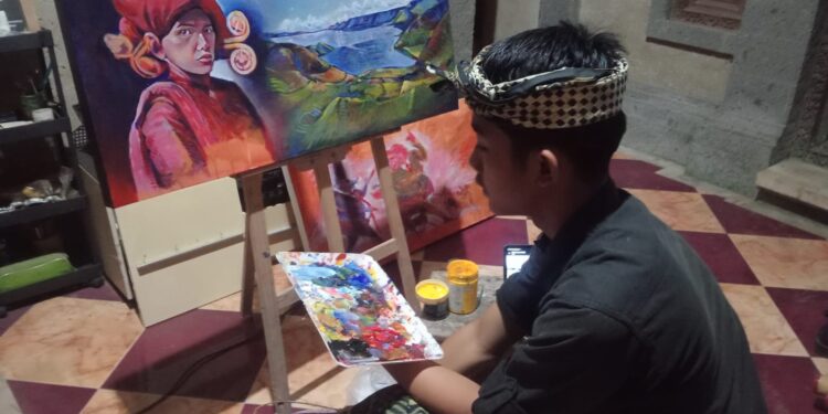 Dua Pelajar Tabanan Diundang Kurator Tampil dalam Pameran Seni Rupa Remaja “Danau Toba: Manusia & Alam”