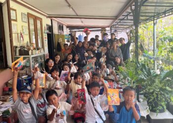 Ketika Duta Kesehatan Kesbam Berbagi Ilmu dan Buku di Sekolah Minggu Padangan, Pupuan