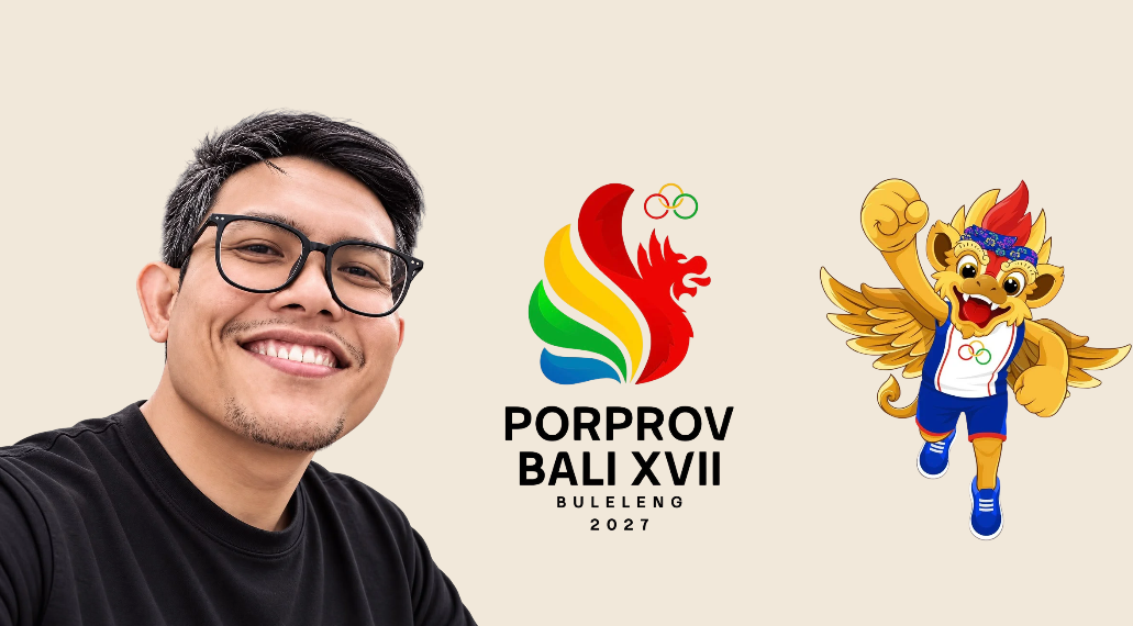 Dari Wayang Wong Tejakula, Hoga Wiratmaja Ciptakan Logo Porprov Bali 2027, dan Ia Juara