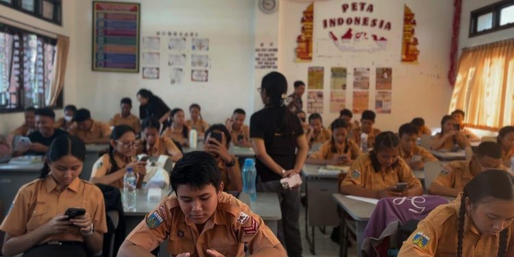 Tim PPG Calon Guru Matematika Unmas Gelar GEMARI TKA, Dorong Inovasi Pembelajaran Berbasis AI di SMPN 14 Denpasar